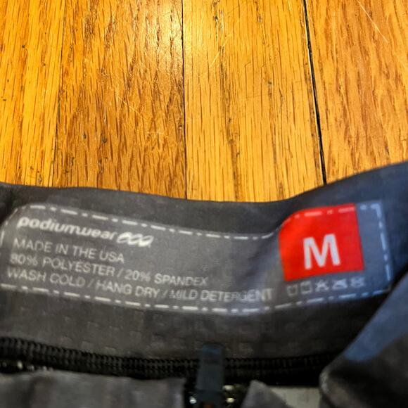 Podium Wear Shirt Adult Medium Base Layer Quarter Zip Ski Nordic Long Sleeve - Picture 7 of 7